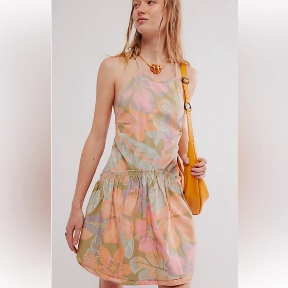 Free People Pastel Floral Mini Dress - Picture 3 of 6